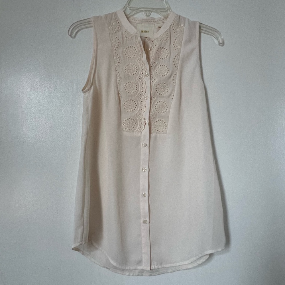 Maeve by Anthropologie Ivory Blouse